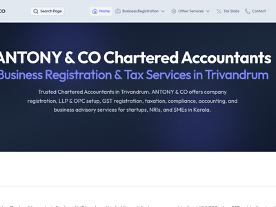 Chartered Accountant Website